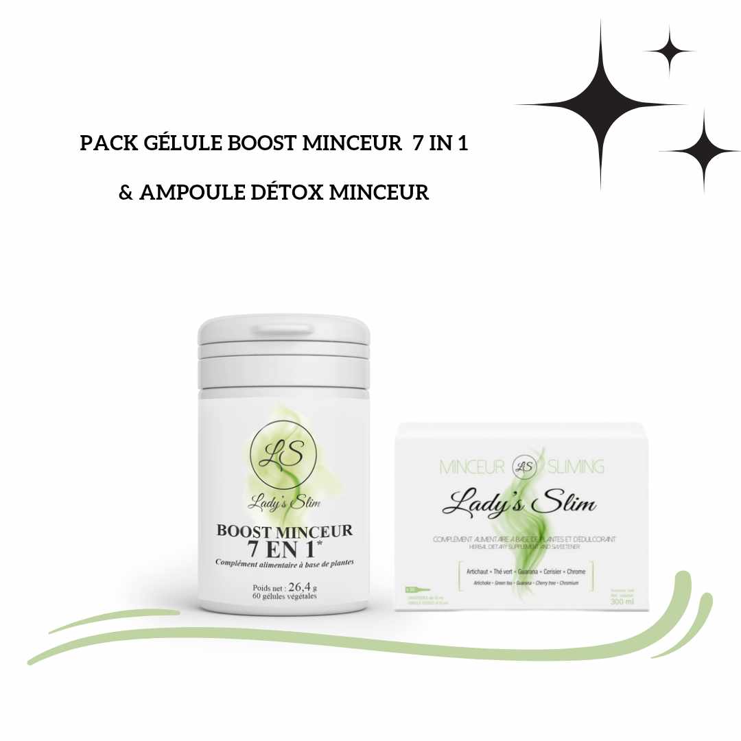 PACK AMPOULE 1 MOIS - GELULE BOOST MINCEUR 1 MOIS 